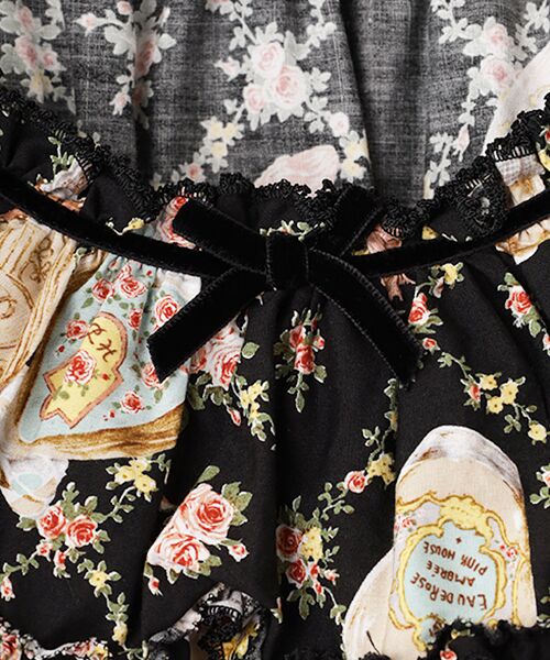 PINK HOUSE / ピンクハウス ロング・マキシ丈ワンピース | ●パフュームプリントミディワンピース | 詳細1