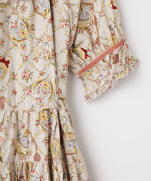 PINK HOUSE / ピンクハウス ロング・マキシ丈ワンピース | ●パフュームプリントミディワンピース | 詳細4