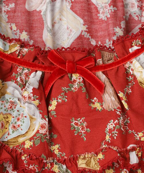 PINK HOUSE / ピンクハウス ロング・マキシ丈ワンピース | ●パフュームプリントミディワンピース | 詳細7