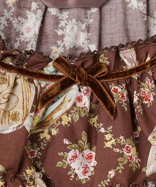 PINK HOUSE / ピンクハウス ロング・マキシ丈ワンピース | ●パフュームプリントミディワンピース | 詳細8