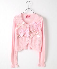 PINK HOUSE / ピンクハウス カーディガン・ボレロ | 【オンライン先行商品】misako×erinkoリボンいっぱいカーディガン
