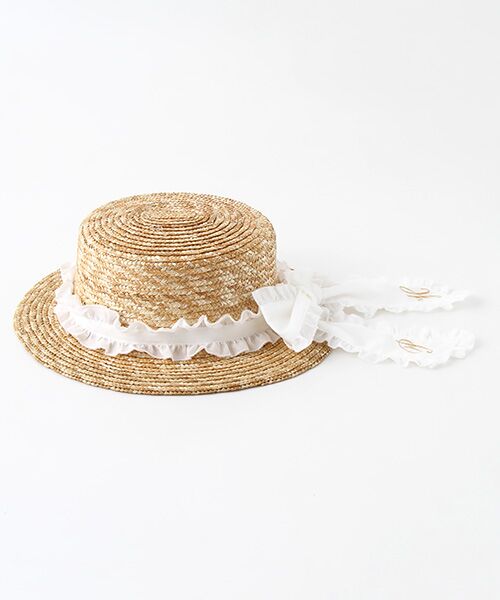 オンライン先行販売 リボン使い麦わら帽子 ハット Pink House ピンクハウス ファッション通販 タカシマヤファッションスクエア