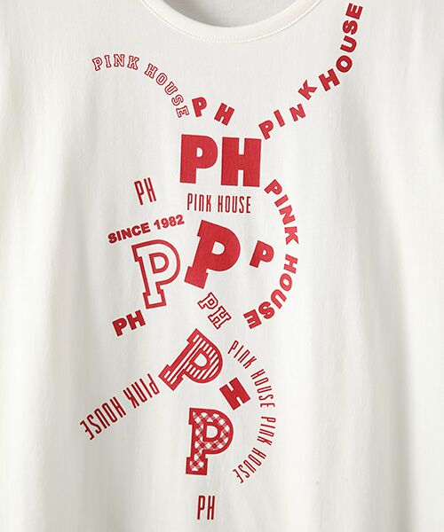 PINKHOUSE ピンクハウス ロゴプリント入りコート Lサイズ 日本製
