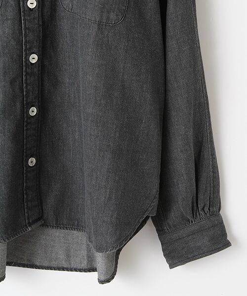 PINK HOUSE / ピンクハウス シャツ・ブラウス | WORLDロゴワッペン＆ネーム使いデニムシャツ | 詳細3