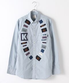 PINK HOUSE / ピンクハウス シャツ・ブラウス | KHロゴネームいっぱいギンガムパッチワークシャツブラウス