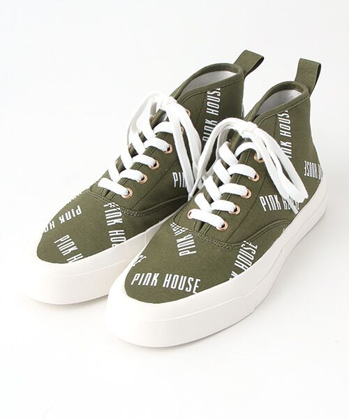 セール ランダムロゴハイカットスニーカー スニーカー Pink House ピンクハウス ファッション通販 タカシマヤファッションスクエア
