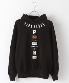 PINK HOUSE / ピンクハウス スウェット | ロゴ＆ネーム使いフーディスウェット