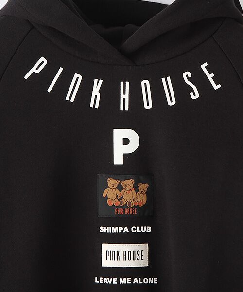 PINK HOUSE / ピンクハウス スウェット | ロゴ＆ネーム使いフーディスウェット | 詳細2