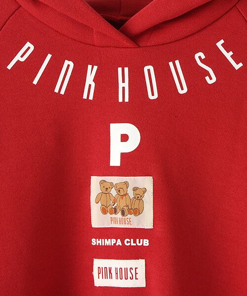 PINK HOUSE / ピンクハウス スウェット | ロゴ＆ネーム使いフーディスウェット | 詳細4
