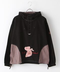 PINK HOUSE / ピンクハウス シャツ・ブラウス | 桜テディ刺繍入りフーディブラウス