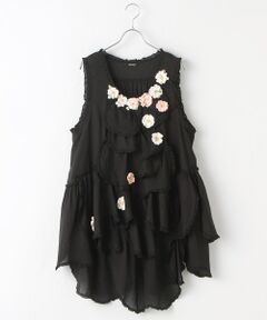 PINK HOUSE / ピンクハウス その他トップス | 花びらフリルエプロンドレス