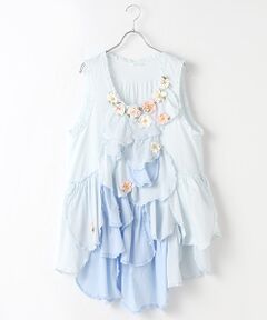 PINK HOUSE / ピンクハウス その他トップス | 花びらフリルエプロンドレス