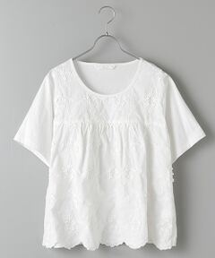 PINK HOUSE / ピンクハウス カットソー | 立体花柄刺繍カットソー