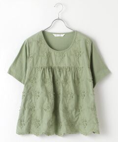 PINK HOUSE / ピンクハウス カットソー | 立体花柄刺繍カットソー