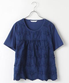 PINK HOUSE / ピンクハウス カットソー | 立体花柄刺繍カットソー