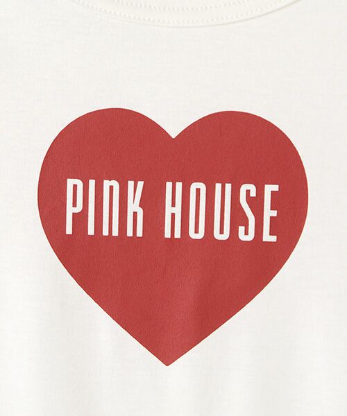 PINK HOUSE / ピンクハウス カットソー | ハートワッペンカットソーチュニック | 詳細5