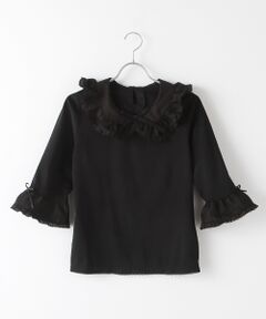 PINK HOUSE / ピンクハウス カットソー | ローンフリル襟付きカットソー