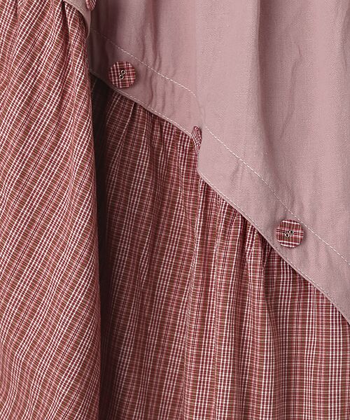 PINK HOUSE / ピンクハウス ロング・マキシ丈スカート | オリジナルチェック×デニムスカート | 詳細6