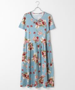 PINK HOUSE / ピンクハウス ロング・マキシ丈ワンピース | エンジェルローズプリントスムースワンピース