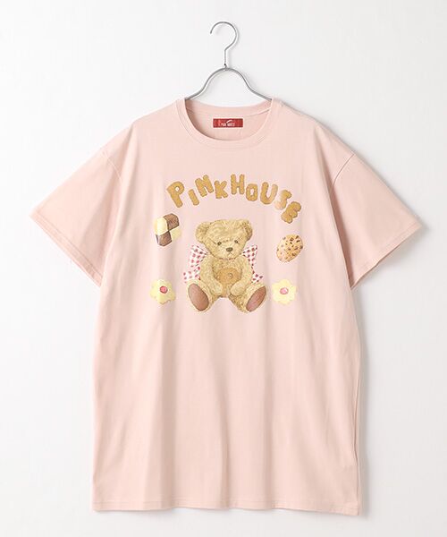 PINK HOUSE×MISAKO&ERINKOプリントビックTシャツ