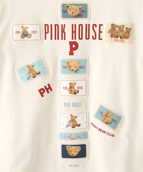 PINK HOUSE / ピンクハウス カットソー | ネームいっぱいロゴカットソー | 詳細2