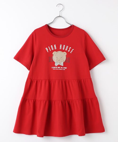FREE SIZE【SALE/37%OFF】ピンクハウス くまさんセーラー チュニック 当季大流行 ピンクハウスのくまさんセーラーワンピース ひざ丈ワンピース