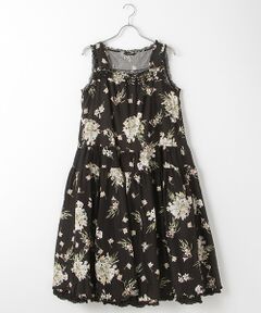 PINK HOUSE / ピンクハウス ロング・マキシ丈ワンピース | リリープリントノースリーブワンピース