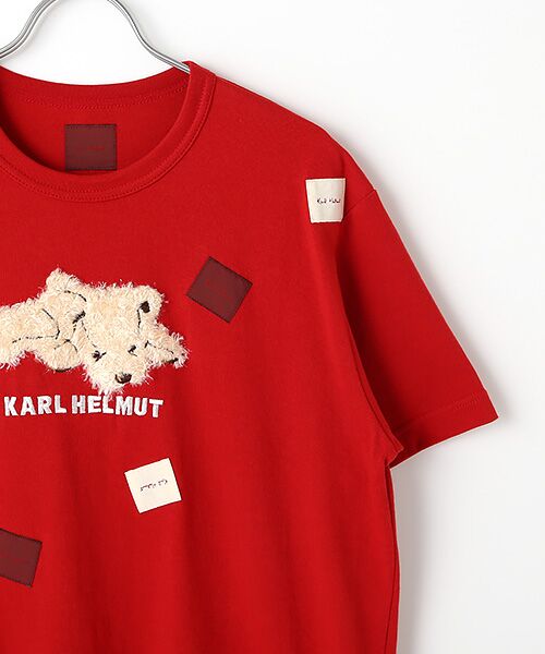 Karl Helmut クマ Tシャツ アカ-eastgate.mk