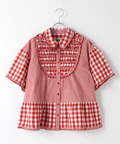 PINK HOUSE / ピンクハウス シャツ・ブラウス | ギンガムパッチワークブラウス
