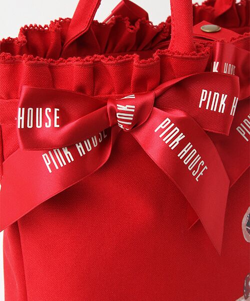 PINK HOUSE / ピンクハウス トートバッグ | 【PINK HOUSE×misako&erinko】ラブリボンベアプリントバッグ | 詳細5