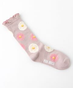 PINK HOUSE / ピンクハウス ソックス | まんまるコスモスモチーフソックス