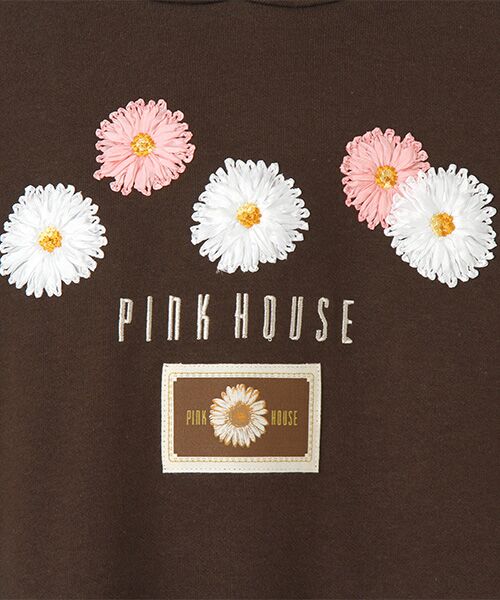 PINK HOUSE / ピンクハウス チュニック | まんまるコスモスモチーフパーカーチュニック | 詳細2