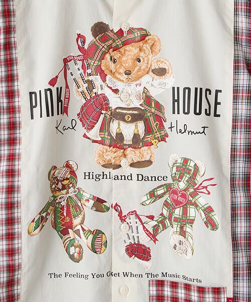 PINK HOUSE / ピンクハウス シャツ・ブラウス | ハイランドダンスプリントパッチワークシャツブラウス | 詳細7