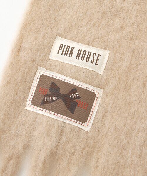 PINK HOUSE / ピンクハウス マフラー・ショール・スヌード・ストール | ネームワッペン使いブークレーマフラー | 詳細2