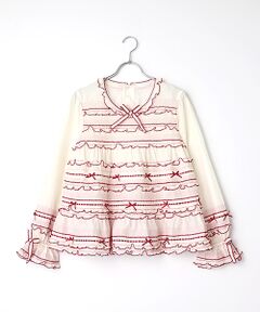 PINK HOUSE / ピンクハウス シャツ・ブラウス | リボンいっぱいフリルブラウス