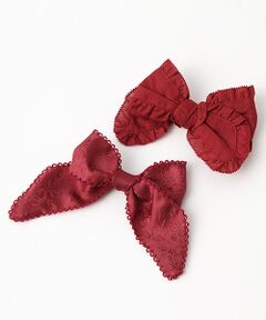 PINK HOUSE / ピンクハウス ブローチ・コサージュ | ローン＆ジャガードサテンリボンブローチセット