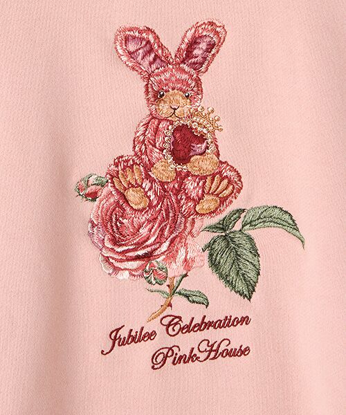 PINK HOUSE / ピンクハウス スウェット | ジュビリーラビット刺繍トレーナー | 詳細6