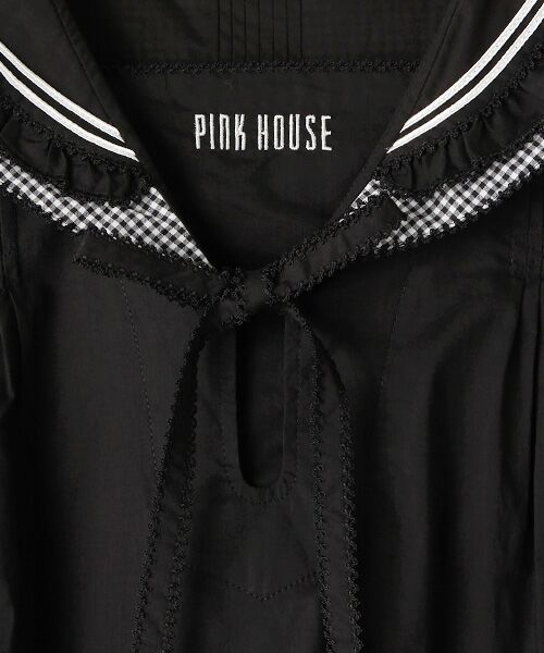 PINK HOUSE / ピンクハウス シャツ・ブラウス | バスケットうさぎ刺繍セーラーブラウス | 詳細5