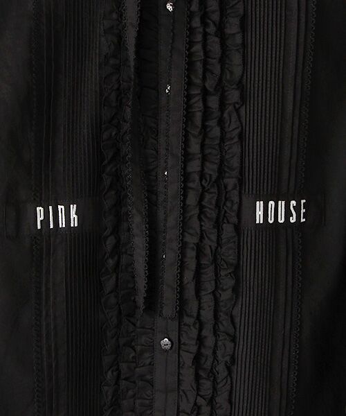 PINK HOUSE / ピンクハウス シャツ・ブラウス | ロゴ刺繍フードブラウス | 詳細5
