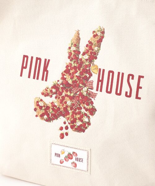 PINK HOUSE / ピンクハウス トートバッグ | バスケットうさぎプリント2WAYバッグ | 詳細5