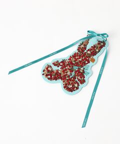 PINK HOUSE / ピンクハウス ブローチ・コサージュ | バスケットうさぎ刺繍ワッペン