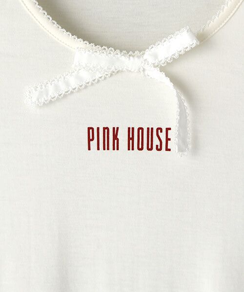 PINK HOUSE / ピンクハウス チュニック | ローンフリル使いカットソーチュニック | 詳細2