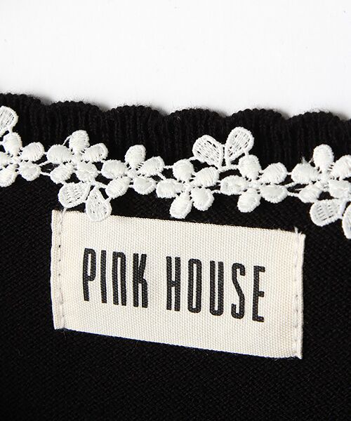 PINK HOUSE / ピンクハウス カーディガン・ボレロ | ロゴ刺繍入りニットカーディガン | 詳細4