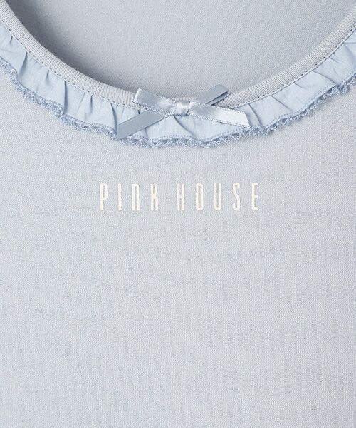 PINK HOUSE / ピンクハウス ロング・マキシ丈ワンピース | ロゴ入りコンビネーションワンピース | 詳細6