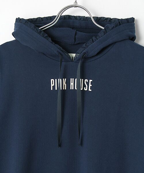 PINK HOUSE / ピンクハウス チュニック | ネームワッペン使いフーディ | 詳細10