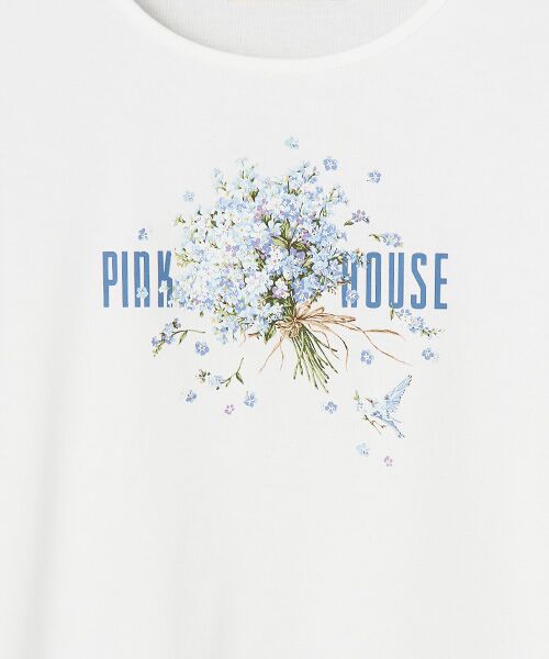 PINK HOUSE / ピンクハウス カットソー | ブルーフラワリィプリントカットソー | 詳細5