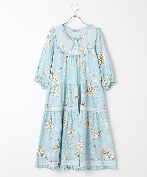 スマイリーマーガレットプリントミディワンピース ロング マキシ丈ワンピース Pink House ピンクハウス ファッション通販 タカシマヤファッションスクエア