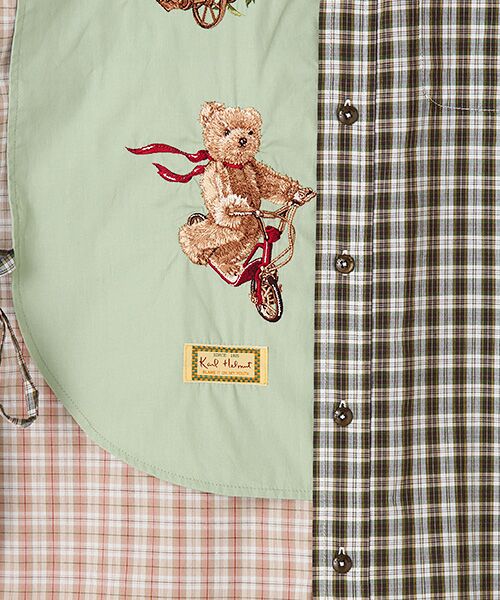 PINK HOUSE / ピンクハウス シャツ・ブラウス | フラワーカールくん刺繍オリジナルチェックシャツブラウス | 詳細8