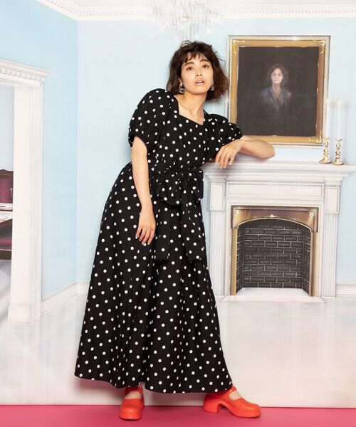 セール】 little sunny bite×PINK HOUSE coin dot one piece （ロング