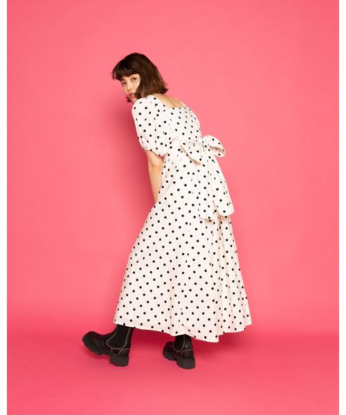 little sunny bite×PINK HOUSE coin dot one piece